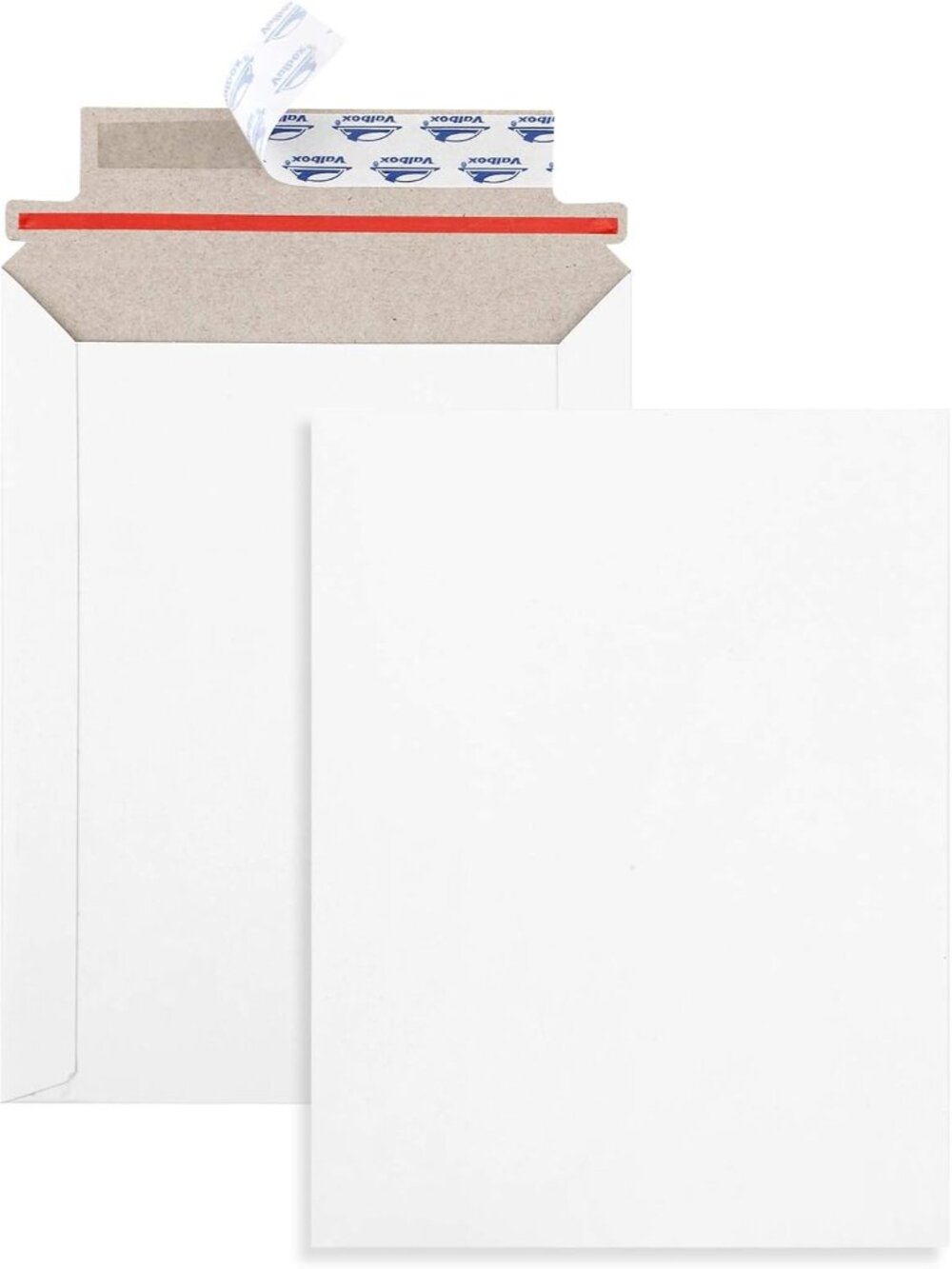 6x8 Self Seal Photo Document Mailers 25 Pack Stay Flat White Cardboard Envelopes